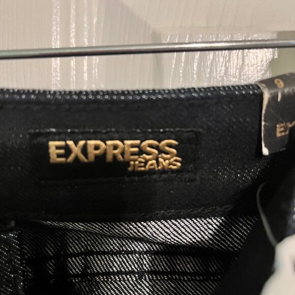 NWT Womens Express jeans stella boot Cut Regular Fit Size 6 Sequins - Picture 6 of 11